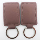 Rectangular Leather Keychain
