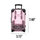 Mini Suitcase Makeup Organizer with Phone Stand