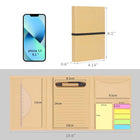 Tri-Fold Notebook with Sticky Notes
