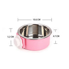 Removable Stainless Steel Hanging Pet Cage Bowl Coop Cup
