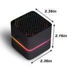 Full Color Mini Bamboo Illuminated Wireless Speaker