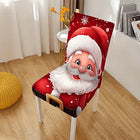 Christmas Dining Chair Cover Dustproof Home Decor