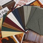 Linen Weave Western-Style Triangle Envelope