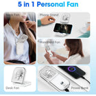 Upgraded 5-in-1 Portable Handheld Fan