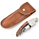 Multifunctional Wine Opener with Leather Sheath