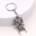 Vintage Metal Movable 3D Robot Charm Robot Keychains