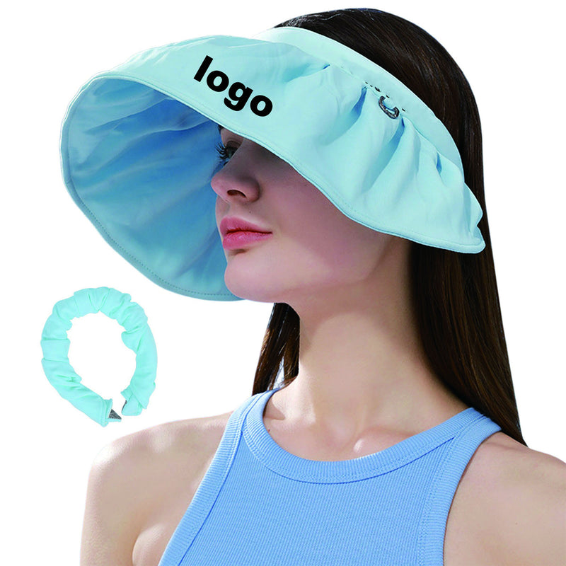 Summer Visor Hats 2 In 1 Foldable Headband