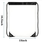 Large Clear Waterproof Stadium Drawstring Backpack