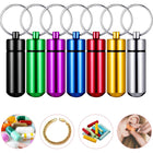 Aluminum Alloy Mini Pill Case Keychain