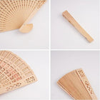 8" Wooden Handheld Folding Fan