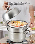 304 Triple Stainless Steel Steamer