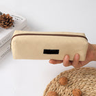 Simple Canvas Zipper Pencil Case