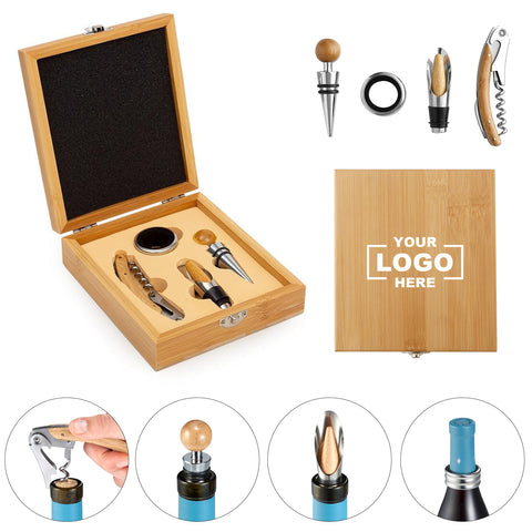 Bamboo Wine Tool Gift Set