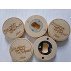 Wooden Magnetic Fridge Sticker Bottle Opener