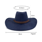 Suede Western Cowboy Hat