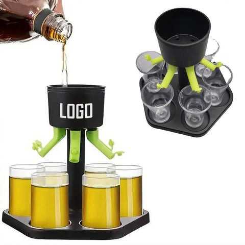 Hexagonal Fair Shot Wine Dispenser Set