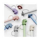 12 Inch Long Silicone Straw With Straw Cover And Cleaning Brush