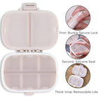 Wheat Pattern Travel Pill Storage Box