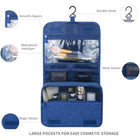 Large Capacity Toiletry Bag Travel Bag With Hooks