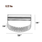 Stainless Steel Curved Garlic Press