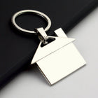 Metal Rotating House Keychain