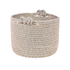 Customizable Handwoven Storage Basket With Knots
