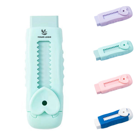 Colorful Sliding Retractable Eraser