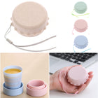 Wheat Straw Collapsible Cup With Lid