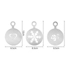 Portable Stainless Steel Coffee Pull Decorating Stencil