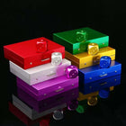 Portable Aluminum Alloy 5 Pcs Dice Game Set W/ Square Case
