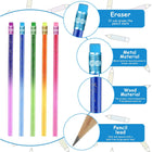 Color Changing Mood Metallic Glitter Pencil With Eraser