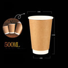 16Oz Disposable Double Wall Paper Hot Cup