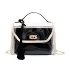 Clear Crossbody Bag with Removable Wristlet Pouch/ Jelly Bag