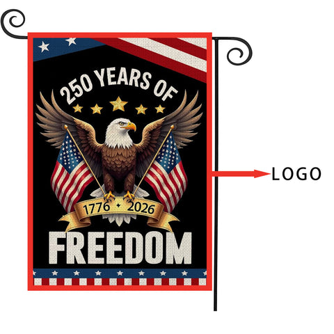12“x18" 250 Years America Garden Flag