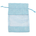 Large Linen Window Drawstring Bag