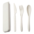 Wheat Straw Cutlery Set with Case - Eco Utensils