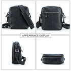 Vintage Crazy Horse Cowhide Men's Crossbody Bag