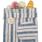 Single Layer Striped Drawstring Bread Bags