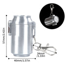 Metal Pocket Cola Cans Shape Outdoor Ashtray With Keychain
