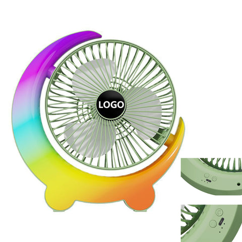 1200 Mah Colorful Moon Desktop Fan