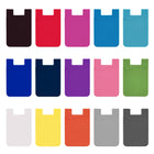 Stick-On Silicone Cell Phone Wallet Card Sleeve