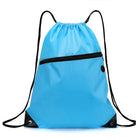 18" Drawstring Backpack With Front Zipper Pocket