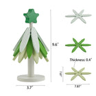 Christmas Tree Coasters Bamboo Tree Trivet Set