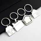 Metal Rotating House Keychain