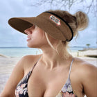 Women's Straw Beach Sun Hat UPF 80+