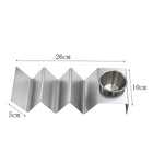 Stainless Steel Sauce Cup Taco Holder Set For 3 Tacos