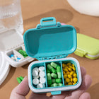 Portable 3-Grid Plastic Pill Box Seal Moisture-Proof