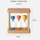 Wooden Hourglass 1/3/5 Minute 3-In-1 Gift Home Set