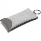 Trendy Snake-Print Eyeglass Pouch with Spring Closure