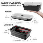 Collapsible Food Storage Containers With Lids